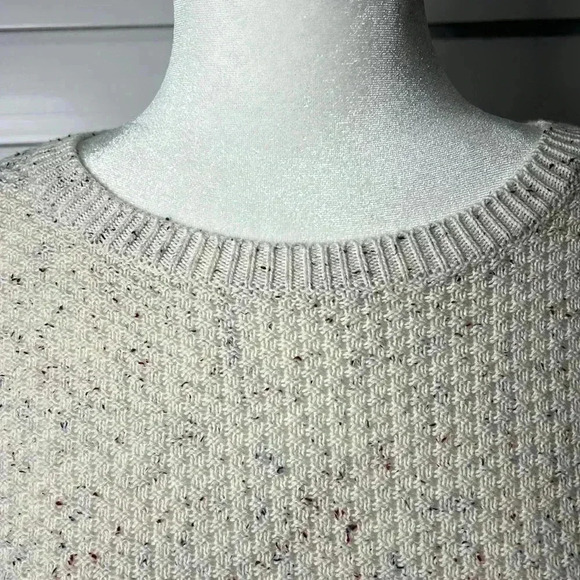 LOFT Flecked Bobble Sleeve Sweater Size Medium NWT - Picture 6 of 13
